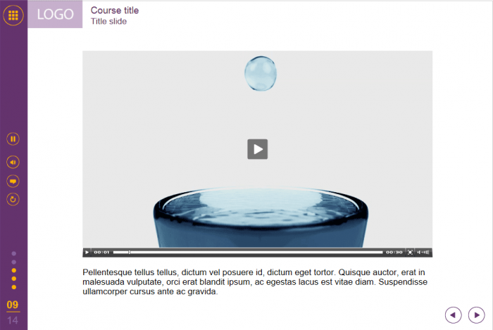 Video Slide — Lectora Course Player