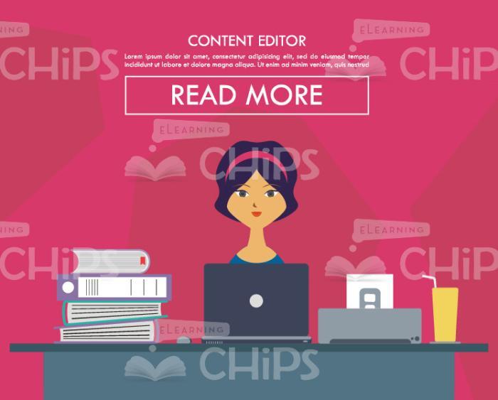 Content Editor Character At Work-0