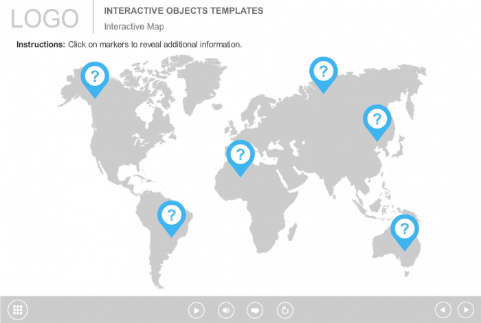 World Map With Question Marks — Storyline Template-0