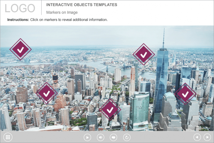 Big City View Knowledge Check — Download Articulate Storyline Templates for eLearning Developers