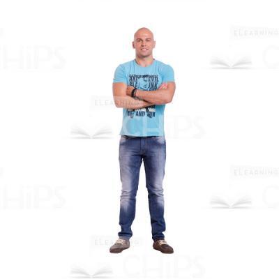 Cutout Image Of Young Guy With Folded Arms-0