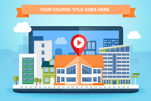 Interactive Office Locations Course Starter Template — Trivantis Lectora-0