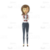 Business-lady with her hands crossed on the chest-0