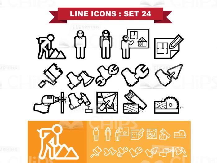 Сonstruction Worker Icon Set-0