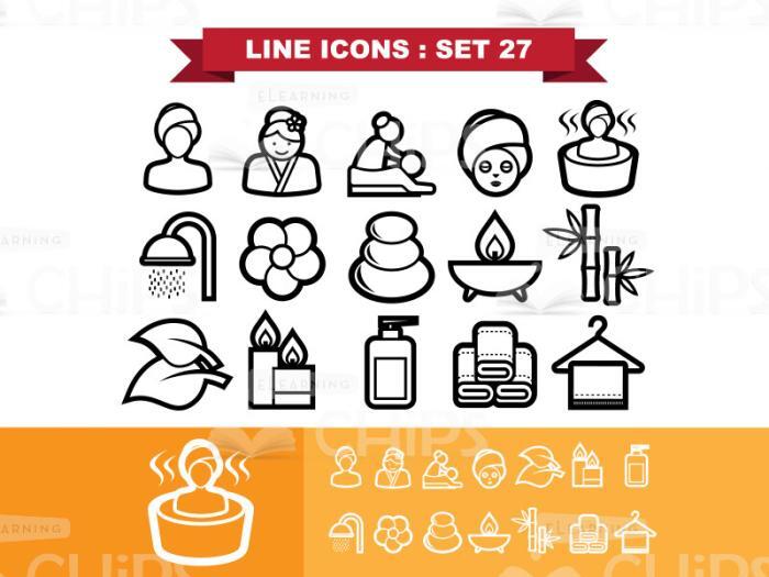 Massage Salon Icon Set-0
