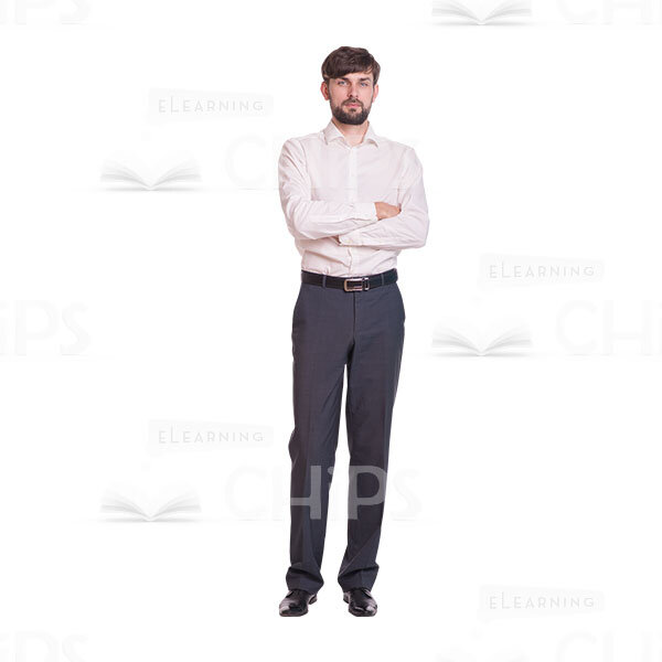 Man With Crossed Arms Cutout Image-0