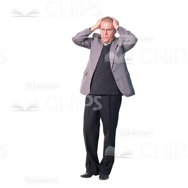 Troubled Man Standing Cutout Image-0