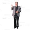 Excited Cutout Character Gesticulates-0