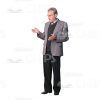 Focused Man Cutout Character Explaining The Lesson-0