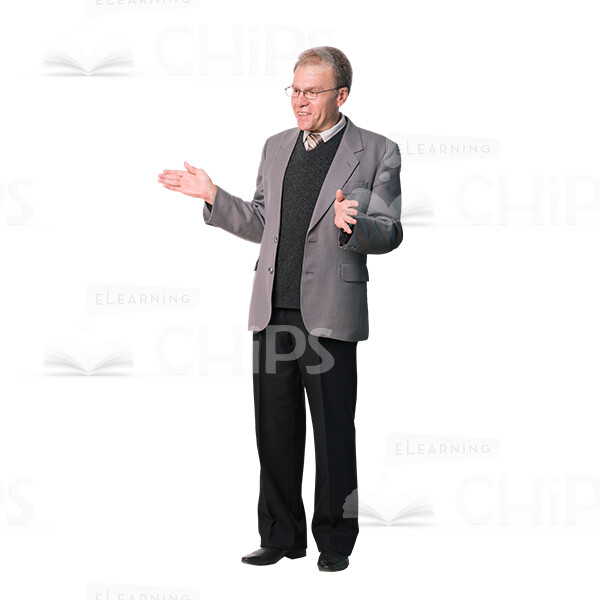 Cutout Photo Of Happy Man With Arms Opened-0