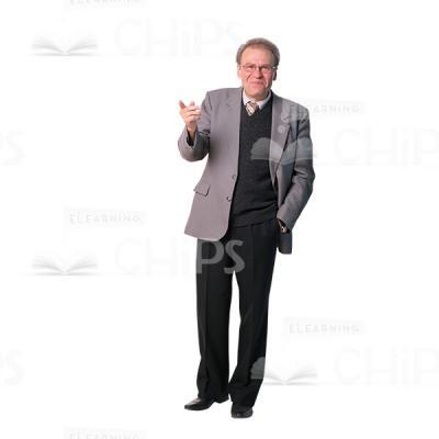 Emotionally Reacting Man Cutout Image-0