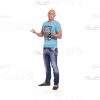 Cutout Man Character Talking-0