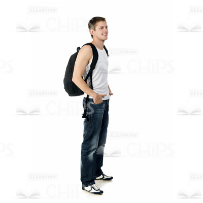 Man with a backpack photo-0