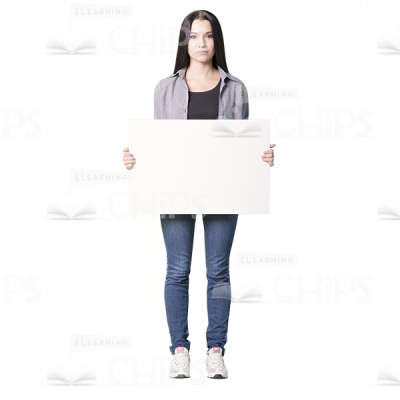 Cutout character with a horizontal board-0
