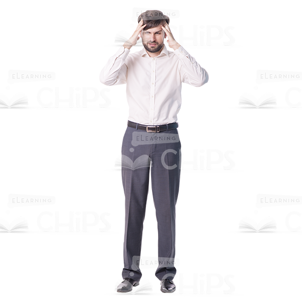 Headache Suffered Man Cutout Image-0