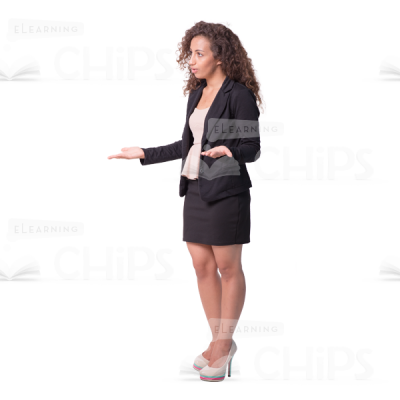 Cutout image of arguing businesslady-0