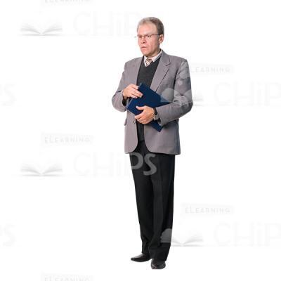 Perplexed Middle-Aged Tutor Cutout Image-0