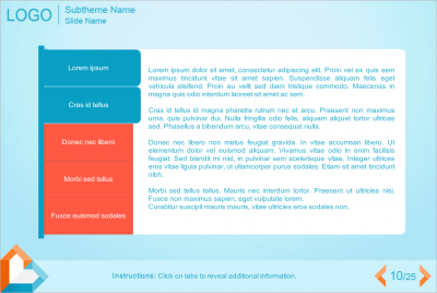 Light Blue Background — eLearning Templates for Storyline