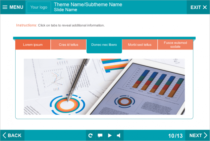 Slide with Image — Download Tabbed Storyline Template