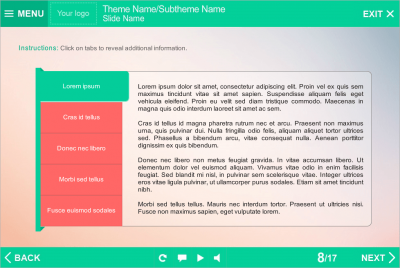 Five Green Tabs — Storyline Template-0