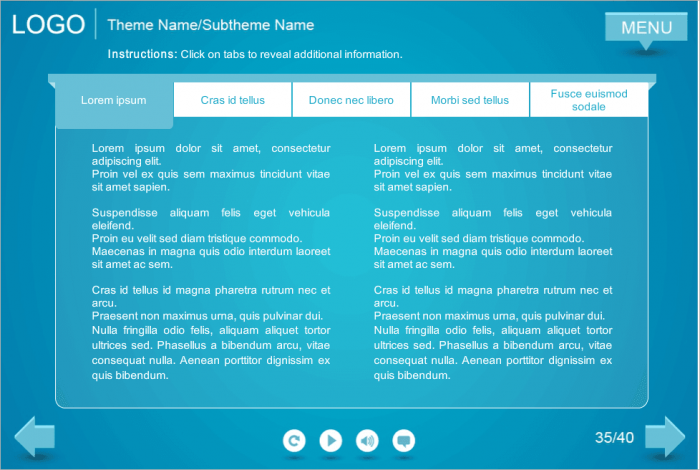 Blue Rectangular Tabs — Storyline Template-0