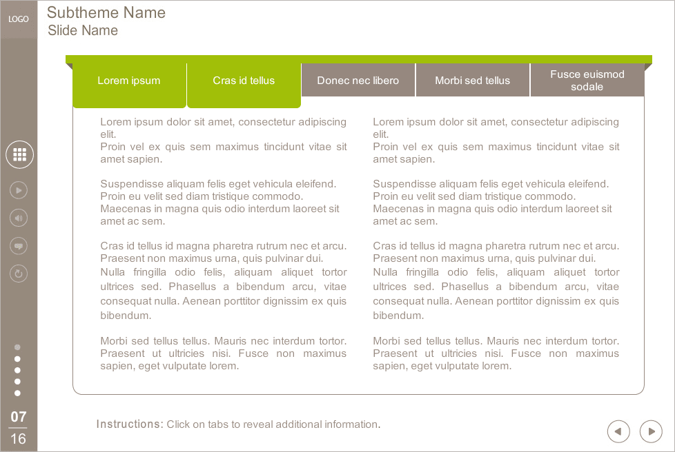 Gray Colored Tabs — Articulate Storyline Templates for eLearning Courses Gray Colored Tabs — Articulate Storyline Templates for eLearning Courses