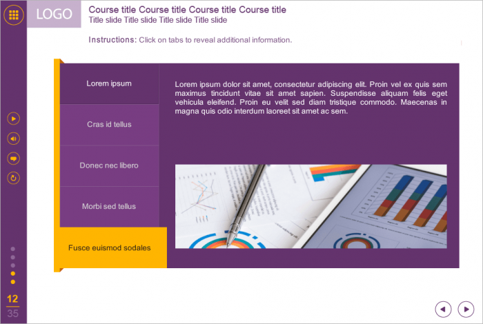 Purple Background — eLearning Templates for Storyline