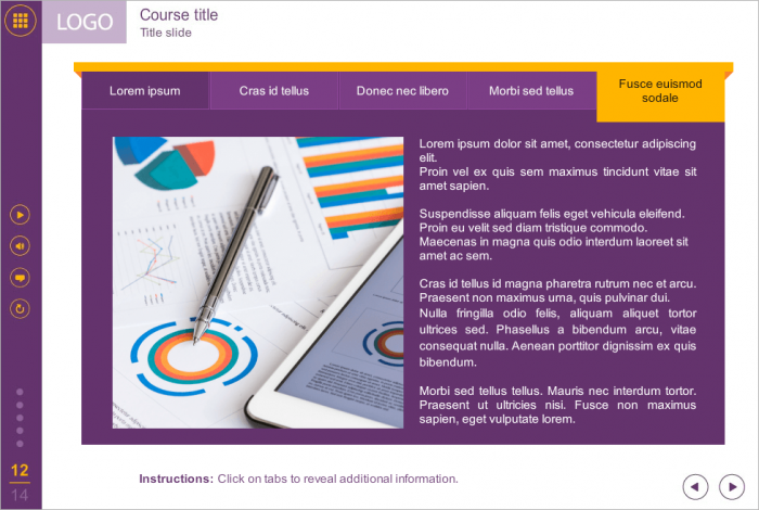 Purple Background — eLearning Templates for Storyline