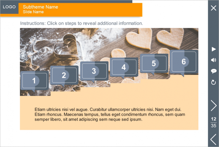 Training Materials on Beige Fond — Articulate Storyline eLearning Template
