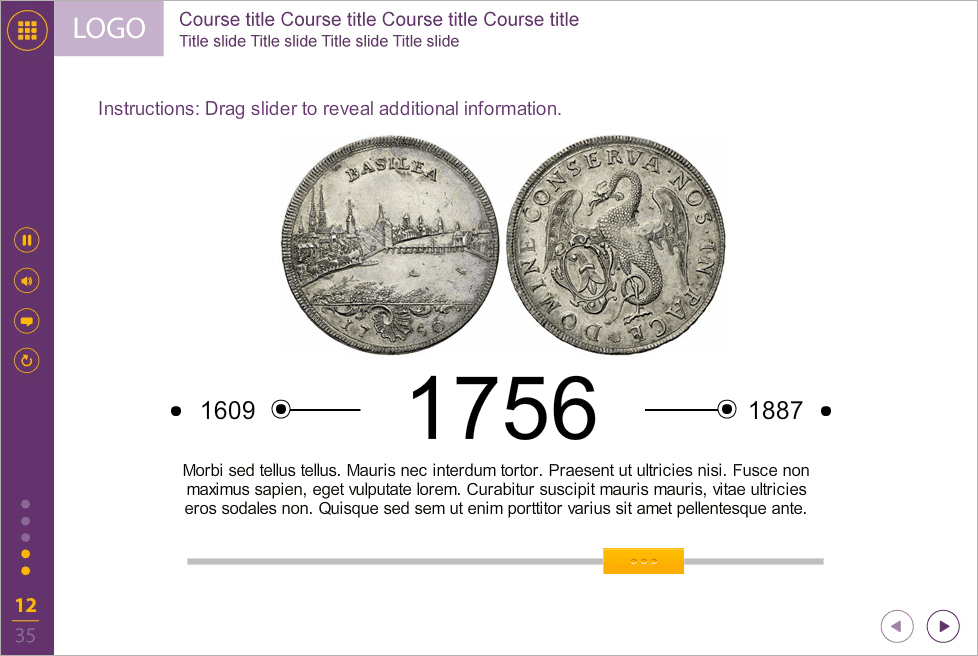Orange Slider — eLearning Template for Articulate Storyline Orange Slider — eLearning Template for Articulate Storyline