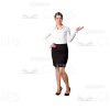 Cutout girl character presenting pose-0