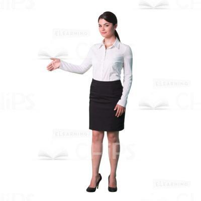 Young teacher greeting pose cutout image-0