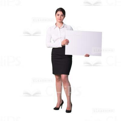 Presentable tutor holding board cutout photo-0