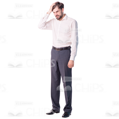Depressed Young Man Cutout Photo-0