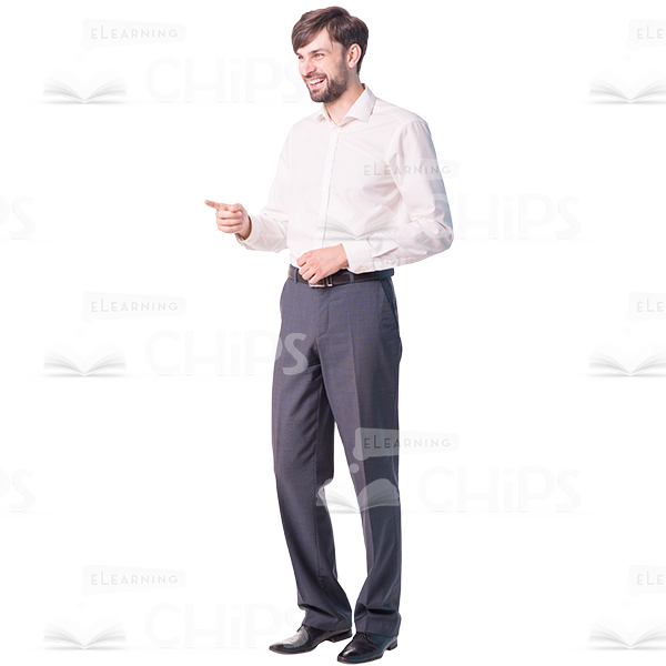 Young Man Laughing And Pointing Cutout-0