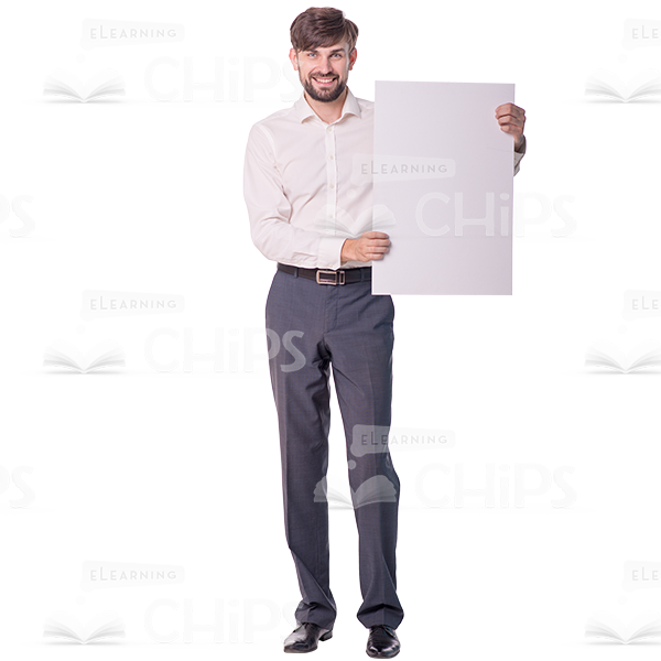 Friendly Looking Young Man With Board Cutout-0