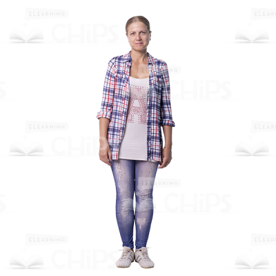 Middle-Aged Woman Cutout Image-0