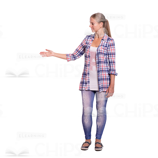 Cutout Woman Character Demonstrating Cutout Image-0 Cutout Woman Character Demonstrating Cutout Image-0