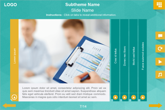 Text and Image Slide — eLearning Template for Articulate Storyline