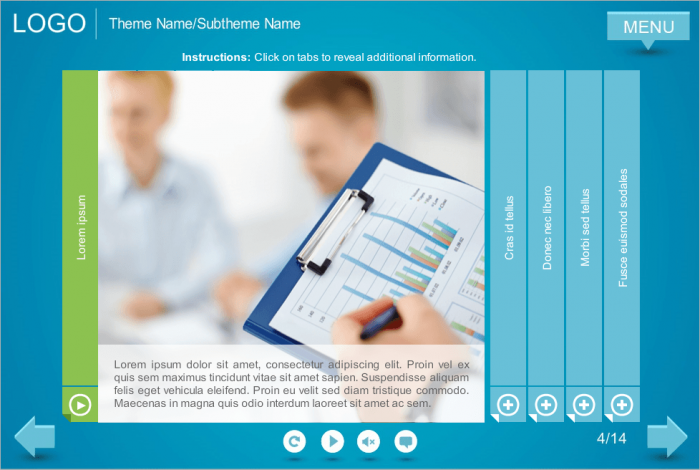 Text and Image Slide — eLearning Template for Articulate Storyline