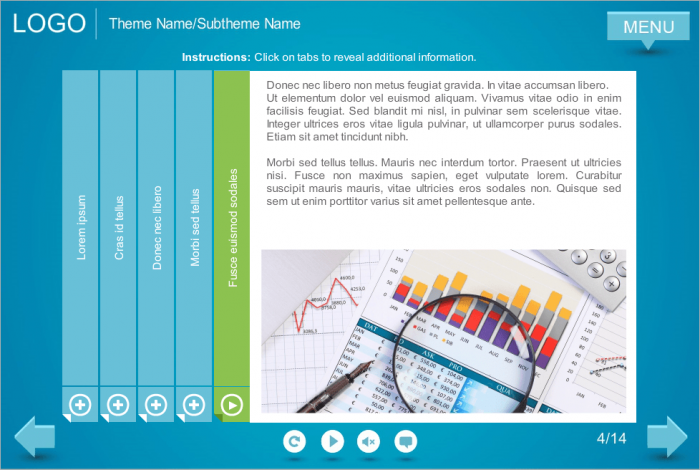 Accordion Interaction — Articulate Storyline Templates for eLearning Courses