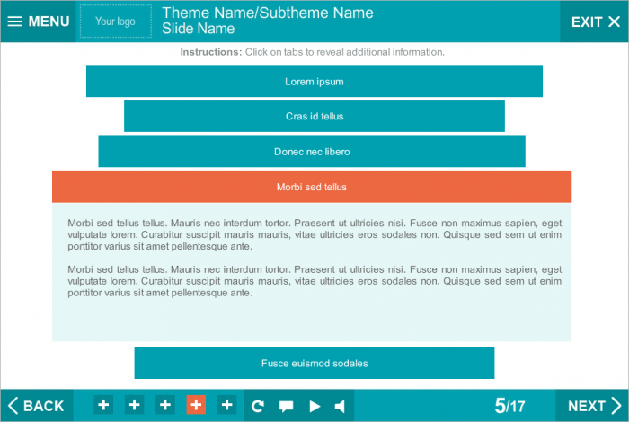 Text Information — Storyline Templates for eLearning