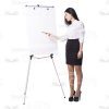 Businesswoman With Papers, Folder And Flipchart Cutout Photo Pack-16257