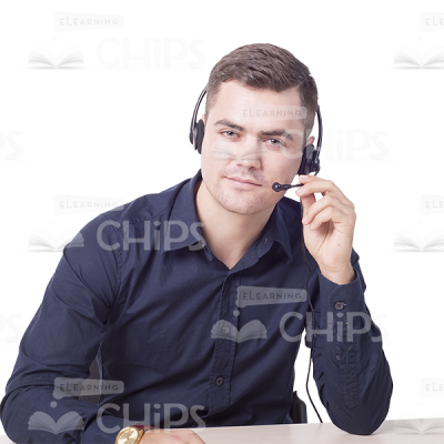 Young Man Listens Attentively Cutout Photo-6810