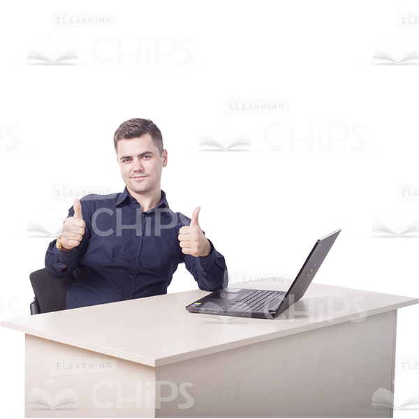 Smiling Man Showing Thumbs Up Cutout Photo-0 Smiling Man Showing Thumbs Up Cutout Photo-0