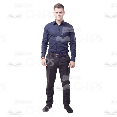 Handsome Young Businessman Cutout Image-0