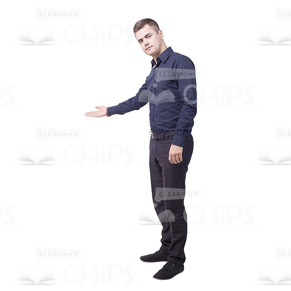 Half-turned Nice Young Man Cutout Image-0 Half-turned Nice Young Man Cutout Image-0