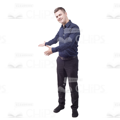 Cutout Photo Of Young Man Gesticulating-0
