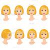 Vector Faces And Characters Package-16536