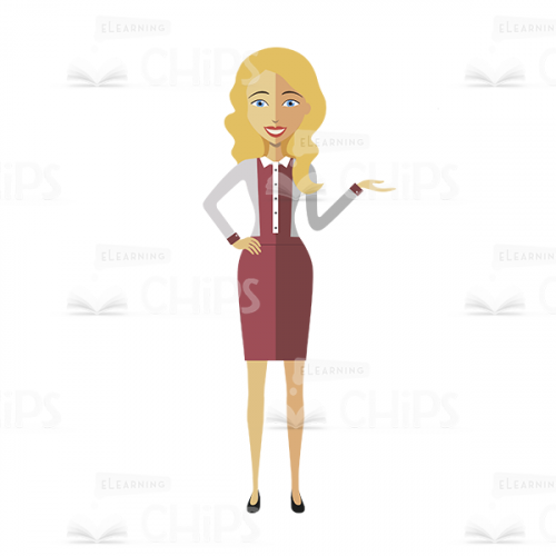 Blonde Woman Vector Character Package-16502